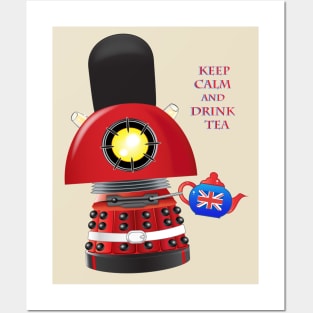 Keep calm and drink tea Posters and Art